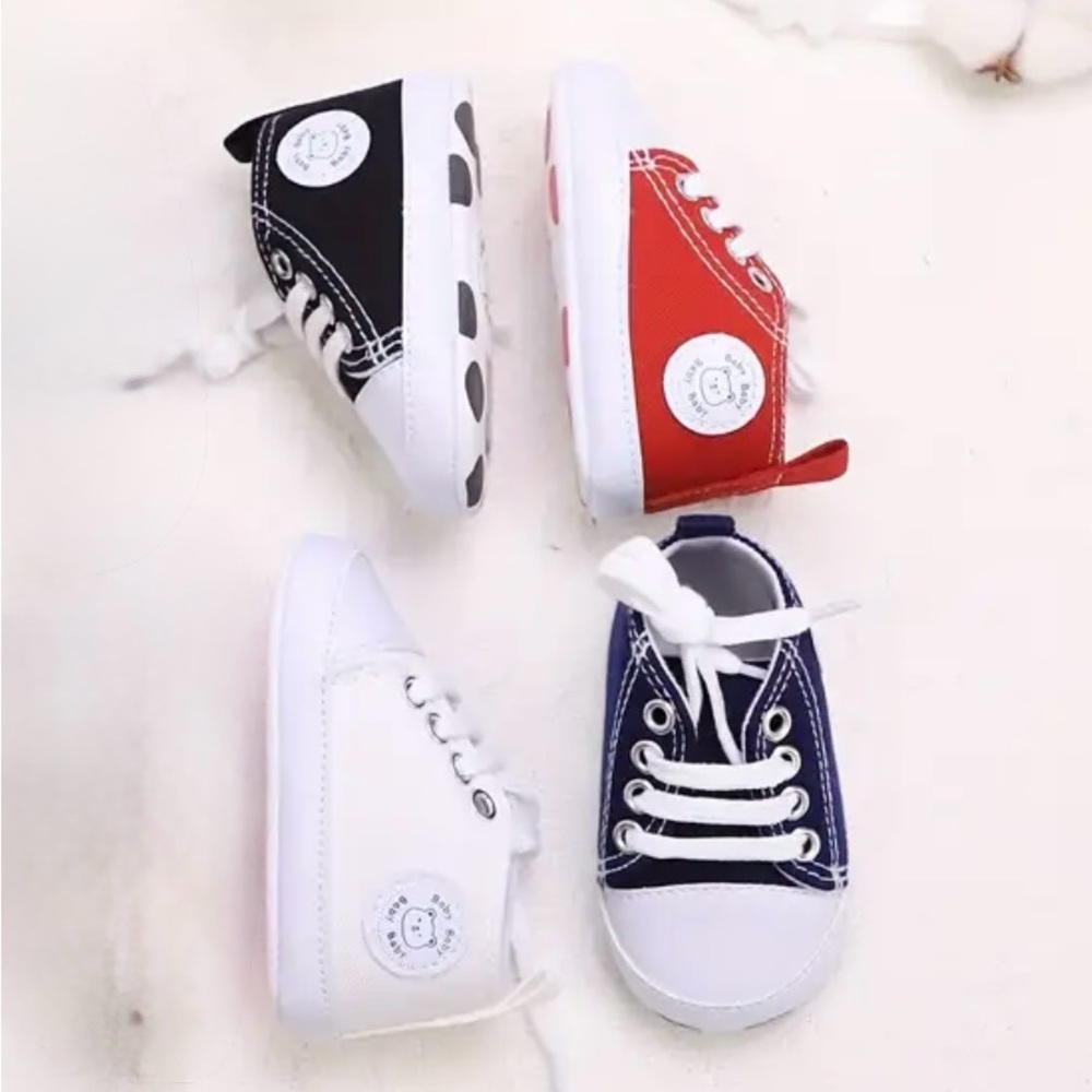 Stylish Kids Sneakers - Red, Blue, Black, White